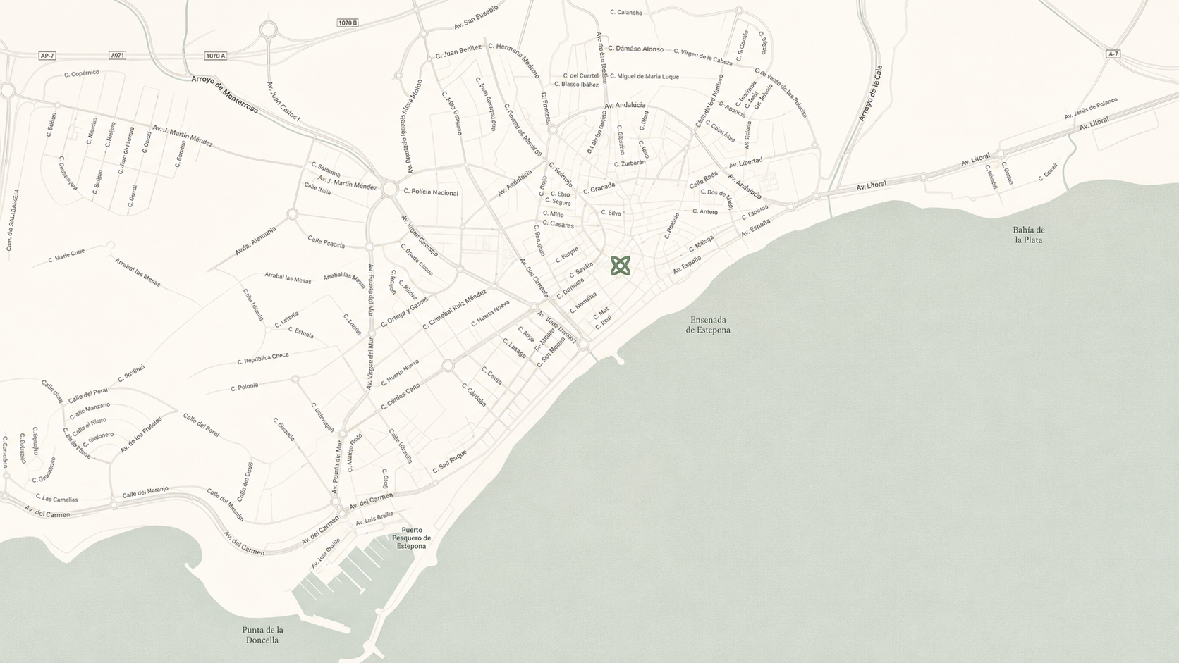 Mapa de ubicaci&oacute;n de Mercado SantaAna en Estepona
